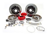 Baer Brakes SS4+ Disc Brake Systems 4302338S Kit, SS4+, Rear, Cross-drilled/Slotted Rotors, 4-piston Silver Powdercoated Calipers, Buick, Chevy, GMC, Oldsmobile, Pontiac, Kit thumbnail 4