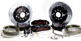 Baer Brakes Claw Pro+ Disc Brake Systems 4302358B Kit, Pro+, Rear, Cross-drilled/Slotted Rotors, 6-piston Black Powdercoated Calipers, Buick, Chevy, GMC, Oldsmobile, Pontiac, Kit thumbnail 1
