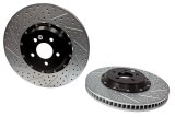 Baer Brakes EradiSpeed+ Brake Rotors 2261042 Rotors, One, Cross-drilled, Slotted, Iron, Zinc Plated, Front, Ford, Pair thumbnail 2