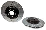 Baer Brakes EradiSpeed+ Brake Rotors 2261042 Rotors, One, Cross-drilled, Slotted, Iron, Zinc Plated, Front, Ford, Pair thumbnail 4