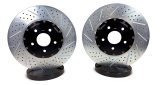 Baer Brakes EradiSpeed+ Brake Rotors 2301062 Rotor, EradiSpeed-Plus, Cross-Drilled, Slotted, Cast Iron, Zinc Plated, Front, Cadillac, Pair thumbnail 4