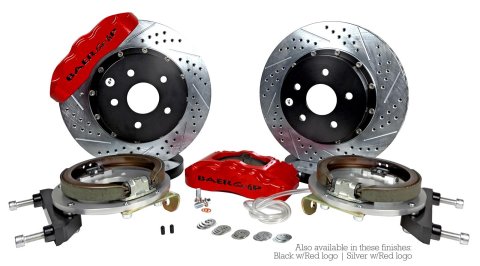Baer Brakes Claw Pro+ Disc Brake Systems for 2020-2025 GLADIATOR, 2007-2025 WRANGLER - 4402001S Kit, Pro+, Rear, Cross-drilled/Slotted Rotors, 6-piston Silver Powdercoated Calipers, Jeep, Kit