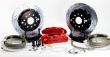 Baer Brakes Claw Pro+ Disc Brake Systems for 1993-2002 CAMARO, FIREBIRD - 4302464R Kit, Pro+, Rear, Cross-drilled/Slotted Rotors, 6-piston Red Powdercoated Calipers, Chevy, Pontiac, Kit thumbnail 1