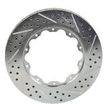 Baer Brakes Replacement Brake Rotors 6919272 Rotor, Replacement, Vented, Center, Cross-Drilled/Slotted, 13.85 in. OD, Iron, Zinc Plated, Outer Ring of 2-Piece, Left, Each thumbnail 1