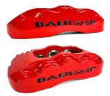 Baer Brakes Claw Pro+ Disc Brake Systems 4261436R Kit, Pro+, Front, Cross-drilled/Slotted Rotors, 6-piston Red Powdercoated Calipers, Ford, Kit thumbnail 3