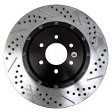 Baer Brakes EradiSpeed+ Brake Rotors 2142006 Rotor, EradiSpeed-Plus, Cross-Drilled, Slotted, Iron, Zinc Plated, Rear, Dodge, Viper, Pair thumbnail 1