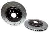 Baer Brakes EradiSpeed+ Brake Rotors 2142006 Rotor, EradiSpeed-Plus, Cross-Drilled, Slotted, Iron, Zinc Plated, Rear, Dodge, Viper, Pair thumbnail 2