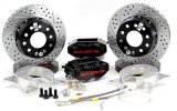 Baer Brakes SS4+ Disc Brake Systems 4012000B Kit, SS4+, Rear, Cross-drilled/Slotted Rotors, 4-piston Black Powdercoated Calipers, Scion, Subaru, Toyota, Kit thumbnail 1