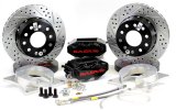 Baer Brakes SS4+ Disc Brake Systems 4012000B Kit, SS4+, Rear, Cross-drilled/Slotted Rotors, 4-piston Black Powdercoated Calipers, Scion, Subaru, Toyota, Kit thumbnail 2