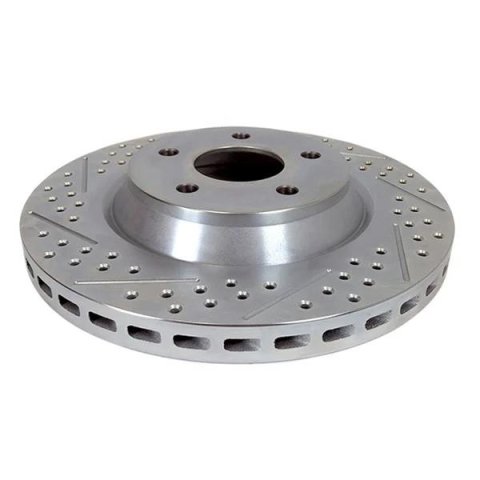 Baer Brakes Replacement Brake Rotors 6920078 Rotor, Vented, Cross-Drilled/Slotted, 11.00 in. Diameter, 0.810 in. Thick, Iron, Zinc plated, Each thumbnail 2