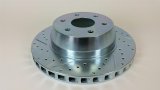 Baer Brakes Replacement Brake Rotors 6920526 Rotor, Replacement, Cross-drilled, Slotted, Iron, Zinc Plated, Passenger Side Rear, Each thumbnail 1