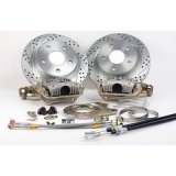 Baer Brakes Iron-Sport Disc Brake Kits 4142020 Brakes, Iron-Sport, Rear, Drilled, Slotted Rotors, 1-Piston Black Calipers, Chrysler, 9 3/4 in., Dana 60 thumbnail 2
