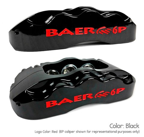 Baer Brakes Claw Pro+ Disc Brake Systems 4302228B Kit, Pro+, Rear, Cross-drilled/Slotted Rotors, 6-piston Black Powdercoated Calipers, Chevy, Kit