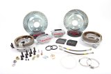 Baer Brakes SS4 Disc Brake Systems 4262259S Kits, Systems, Rear, Cross-drilled/Slotted Rotors, Silver Powdercoated Calipers, Big Ford (3.500 in. x 2.375 in.), RWD, Kit thumbnail 1