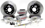Baer Brakes SS4+ Disc Brake Systems 4012000S Kit, SS4+, Rear, Cross-drilled/Slotted Rotors, 4-piston Silver Powdercoated Calipers, Scion, Subaru, Toyota, Kit thumbnail 2