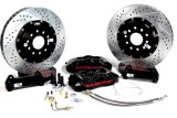 Baer Brakes Claw Pro+ Disc Brake Systems 4851007B Kit, Pro+, Front, Cross-drilled/Slotted Rotors, 6-piston Black Powdercoated Calipers, Subaru, Kit thumbnail 2