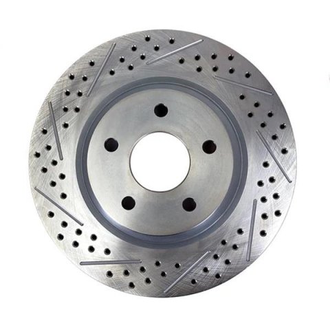 Baer Brakes Replacement Brake Rotors 6910048 Rotor, Vented, Cross-Drilled/Slotted, 11.00 in. Diameter, 1.020 in. Thick, Iron, Zinc plated, Each thumbnail 2