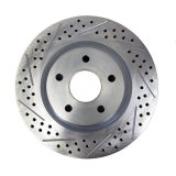 Baer Brakes Replacement Brake Rotors 6910078 Rotor, Vented, Cross-Drilled/Slotted, 11.35 in. Diameter, 0.810 in. Thick, Iron, Zinc plated, Each thumbnail 1