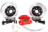 Baer Brakes Claw Pro+ Disc Brake Systems 4301511R Kit, Pro+, Front, Cross-drilled/Slotted Rotors, 6-piston Red Powdercoated Calipers, Chevy, GMC, Kit thumbnail 2