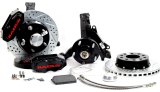 Baer Brakes SS4+ Disc Brake Systems 4301461B Brakes, System, Front, Cross-drilled/Slotted Rotors, 4-piston Black Calipers, Spindles, Chevy, Pontiac, Kit thumbnail 2