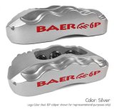 Baer Brakes SS4+ Disc Brake Systems 4262244S Kits, SS4 Plus Systems, Rear, Cross-drilled/Slotted Rotors, Silver Calipers, Ford 8/9 in., Small Ford (3.375 in. x 2.00 in.),Kit thumbnail 2