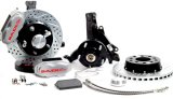 Baer Brakes SS4+ Disc Brake Systems 4301461S Kits, SS4 Plus Systems, Front, Cross-drilled/Slotted Rotors, 4-piston Silver Powdercoat Calipers, Stock Spindles, Chevrolet, Kit thumbnail 2