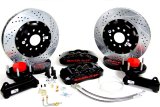 Baer Brakes Claw Pro+ Disc Brake Systems 4261431B Kit, Pro+, Front, Cross-drilled/Slotted Rotors, 6-piston Black Powdercoated Calipers, Lincoln, Kit thumbnail 1