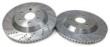 Baer Brakes Big Claw Brake Rotors 2141022 Rotors, Claw, Cross-drilled and Slotted Surface, Iron, Zinc Plated, 14.00 in. O.D., Front, Jeep, Pair thumbnail 9