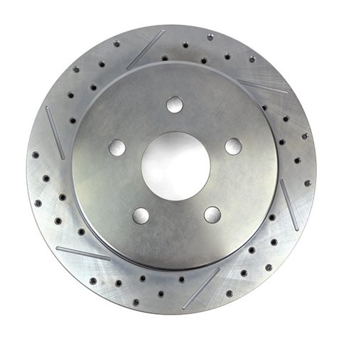 Baer Brakes Replacement Brake Rotors 6921145 Rotor, Replacement, Vented, 3.000 in. Center, Cross-Drilled/Slotted, 13.00 in. OD, 5 x 5.50 in., Iron, Zinc Plated, 1-Piece, Right, Each thumbnail 1