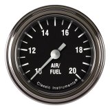 Classic Instruments Hot Rod Series Gauges HR194SLF Gauges, Series, Air/Fuel Ratio - Wideband, 10:1-20:1 Range, Analog, Electrical, 2 1/8 in., Black Face, White Numbers, M18 x 1.5 Thread, Each thumbnail 1
