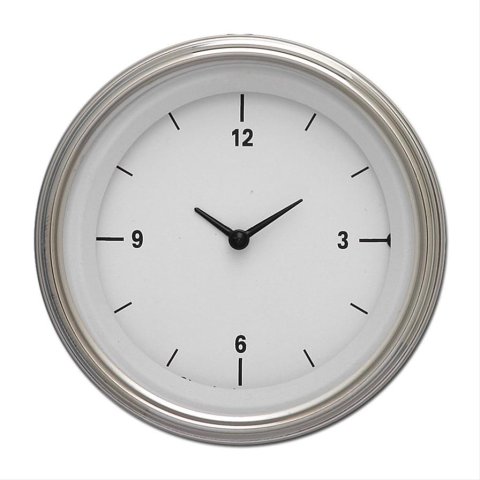 Classic Instruments White Hot Series Gauges WH93SLF Gauge, Series, Clock, 12 hours, 3 3/8 in., Face, Analog, Electrical, Each