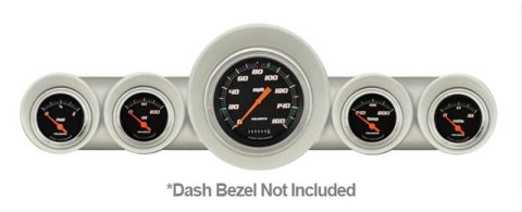Classic Instruments 1959-60 Chevy Package Gauge Sets CH59VSB54 Gauges, Velocity Style, Speedometer, Water Temperature, Fuel Level, Voltage, Black Face, Analog, Chevy, Kit