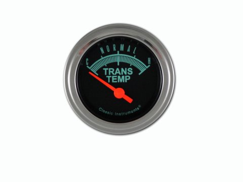 Classic Instruments G-Stock Series Gauges GS27SLF Gauge, Series, Transmission Temperature, 140-280 degrees F, 2 1/8 in., Black Face, Analog, Electrical