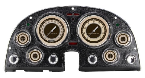 Classic Instruments 1963-67 Corvette Package Gauge Sets CO63NT Gauges, Nostalgia VT Style, Speedometer, Tach, Water Temperature, Fuel Level, Beige Face, Analog, Chevy, Kit