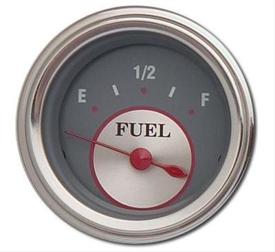 Classic Instruments Silver Series Gauges SS14SLC Gauge, Series, Fuel Level, Empty-Full, 2 1/8 in., Face, Analog, Electrical, Each