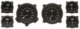 Classic Instruments Moal Bomber Series Gauge Sets MA01BLFBZ Set, Series, Analog, Electronic, Black Face, White Pointer, Black Bezel, Kit thumbnail 1