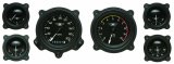 Classic Instruments Moal Bomber Series Gauge Sets MA01BLFBZ Set, Series, Analog, Electronic, Black Face, White Pointer, Black Bezel, Kit thumbnail 2