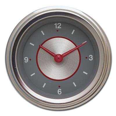 Classic Instruments Silver Series Gauges SS90SLC Gauge, Series, Clock, 12 hours, 2 1/8 in., Face, Analog, Electrical, Each