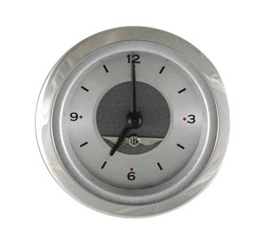 Classic Instruments All-American Series Gauges AW90SRC Gauge, All American Original, Clock, 12 hours Range, 2 1/8 in., Silver Face, Polished Bezel, Analog, Each