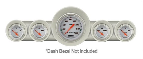 Classic Instruments 1959-60 Chevy Package Gauge Sets CH59VSW54 Gauges, Velocity Style, Speedometer, Water Temperature, Fuel Level, Voltage, White Face, Analog, Chevy, Kit