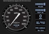 Classic Instruments Auto Cross Gray Series Gauge Sets AX53GBLF Autocross w/ Black Bezel 4 5/8" Speedo & Tach & Quad thumbnail 1