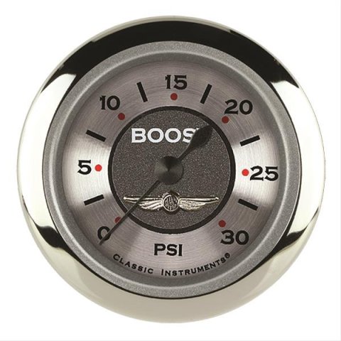 Classic Instruments All-American Series Gauges AW142SRC Boost Gauge, ALL AMER 2" BOOST, 30psi ELECTRIC, FULL SWEEP
