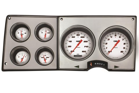 Classic Instruments 1973-87 Chevy/GMC Truck Packages CT73VSW Gauge Kits, Direct Fit Analog, Package Gauge Sets, Velocity, Speedometer, Tach, Water Temperature, White Face, Chevrolet, GMC, Kit thumbnail 1