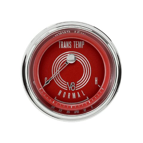 Classic Instruments Gauges V8RS27SHC V8 RED STEELIE 2IN TRANSMISSION TEMP