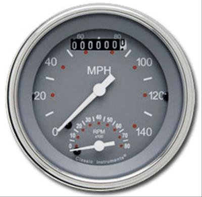 Classic Instruments SG Series Gauge Sets SG20SLC Gauge, Series, Speedometer, Tachometer, Gray Face, Analog, Each