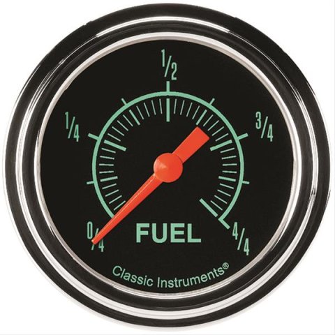 Classic Instruments G-Stock Series Gauges GS309SLF Gauge, Series, Fuel Level, Empty/Full, Programmable, 2 5/8 in., Analog, Electrical, Each