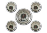 Classic Instruments All-American Nickel Series Gauge Sets AN00SHC Kit, Analog, Nickel, Speedometer, Water Temperature, Fuel Level, Voltmeter, Oil Pressure thumbnail 2