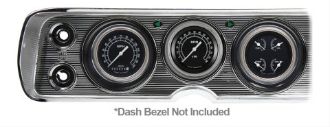 Classic Instruments 1964-65 Chevelle Package Gauge Sets CV64TR Gauges, Traditional, Speedometer, Tach, Water, Volt, Oil, Fuel, Black Face, Polished Bezel, Chevy, Kit