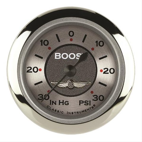Classic Instruments All-American Series Gauges AW141SRC Boost/Vacuum Gauge, ALL AMER 2" BOOST/VAC ELECTRIC, FULL SWEEP