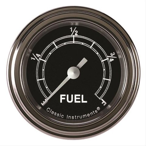 Classic Instruments Traditional Series Gauges TR109SLF Fuel Gauge, TRADITIONAL 2" FUEL PROGRAMMABLE, FULL SWEEP